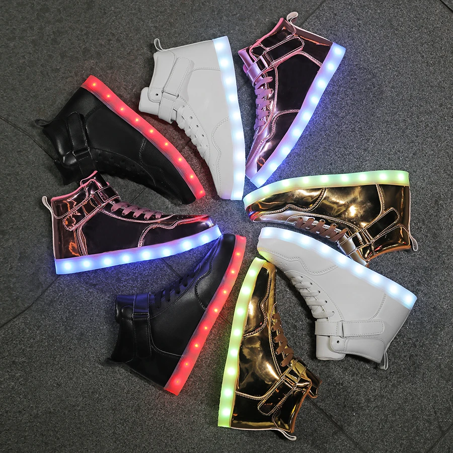 Size 25-40 Children Glowing Sneakers Kids Luminous Sneakers for Boys Girls Led Sneakers With Luminous Sole Light Shoes Charging