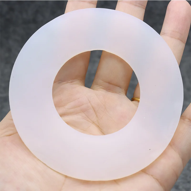 Gasket Datar Mesin Cuci Flange Karet Silikon Lembut Gasket O-ring Penyegel Tahan Suhu Tinggi untuk Cincin Segel Sekrup Pipa Air