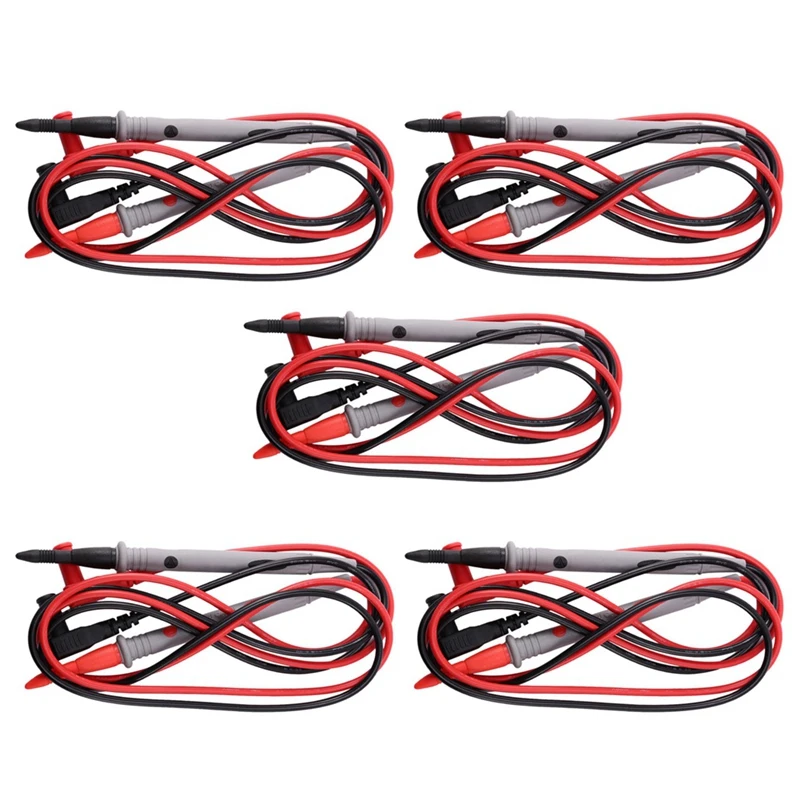 5 Pair Cord Tester Cable For Voltmetre Ohmmeter Multimeter Amperemetre