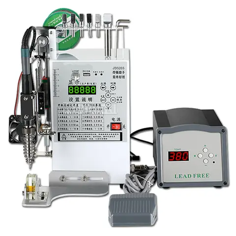반자동 납땜 기계 220V/110V 페달 유형 납땜 스테이션 전원 플러그 USB 용접 장비