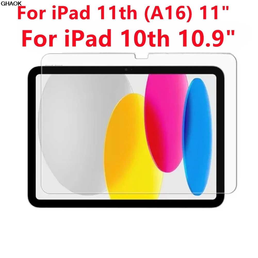 

2 шт. пленка из закаленного стекла для Apple iPad 11-го поколения 11 дюймов 2025 (A16) A3354 56 или iPad 10-го поколения 10,9 2022, защитная пленка для экрана планшетов