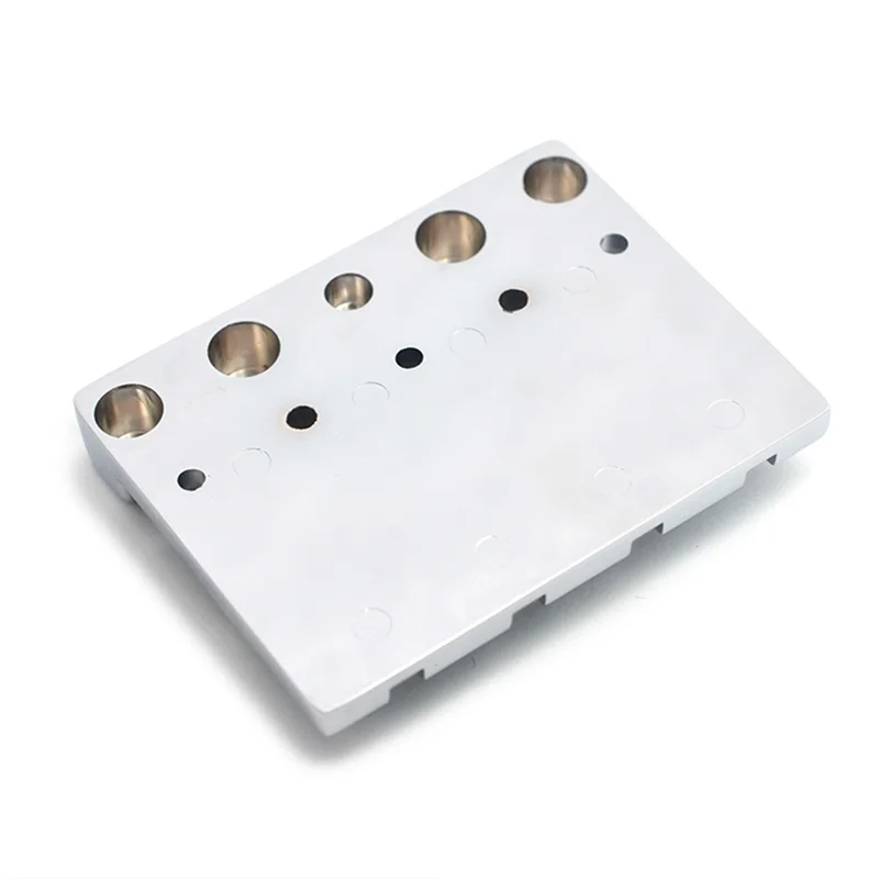 

CGDS-Fixed Bottom Through 4 String Vintage Bass Bridge 82.3X63.5MM String Spacing 19MM Silver