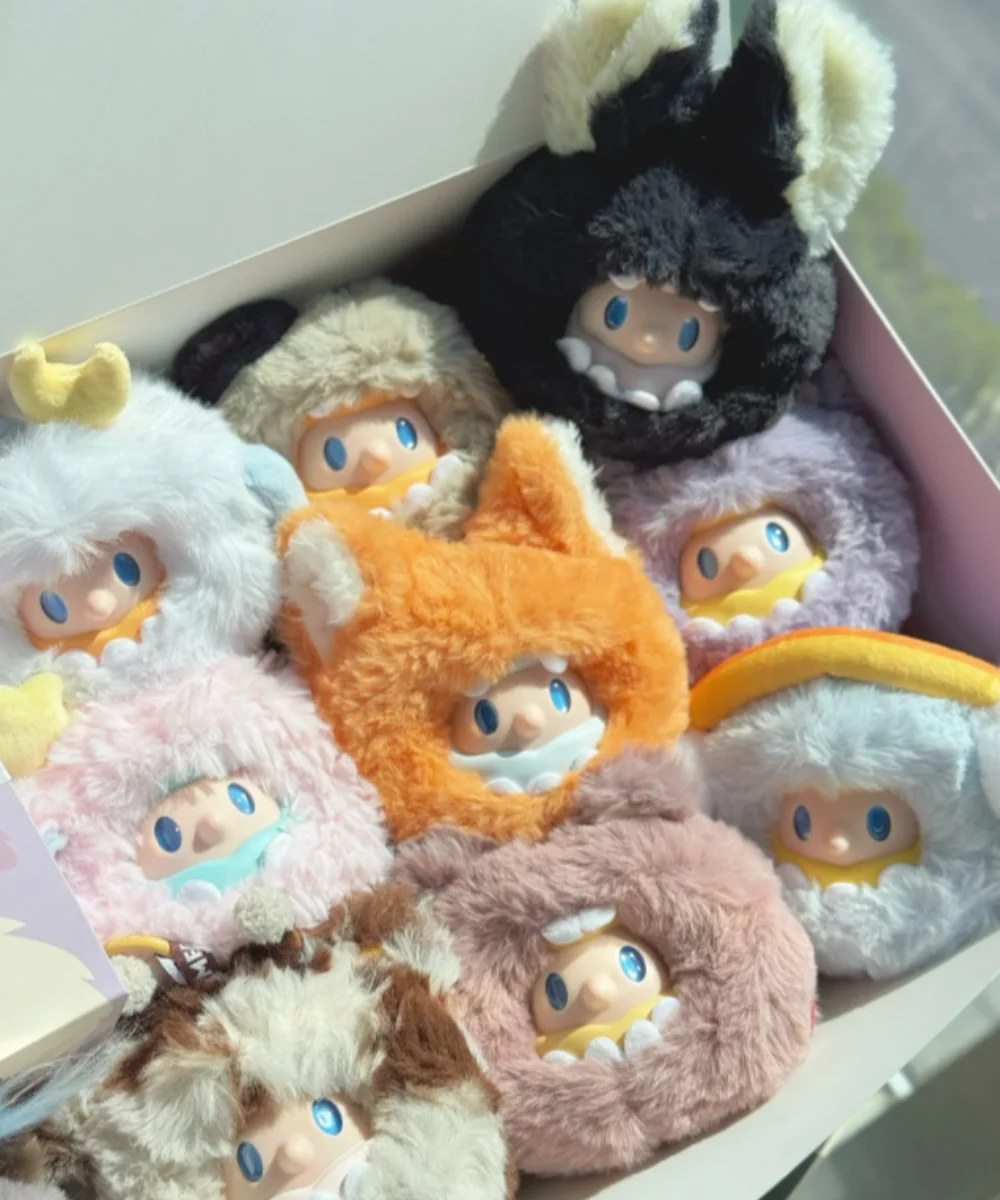 Voor Boer Bob Mini-Night Monster Series Blind Box Trendy Speelgoed Schattig Vinyl Pluche Hanger Pop Bob Mystery Box Verjaardagscadeau