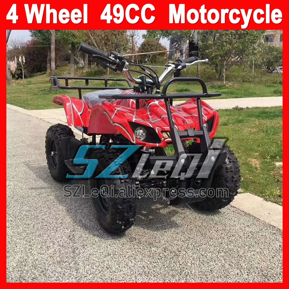 ATV Off-road Superbike Child Mini Motorcycle Gasoline MOTO Bikes 49CC 2-Stroke 4-Wheel Go Kart Frames Quad ATVS Amusement Rides