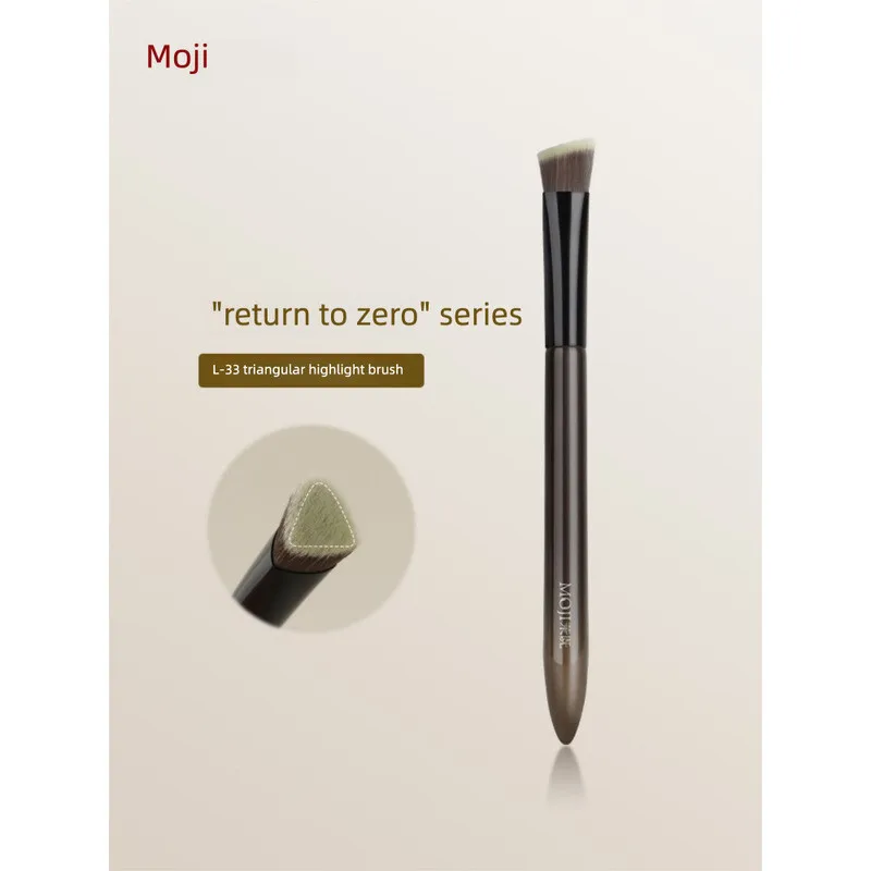 

Треугольная кисть для хайлайтера Moji Reset L33, матовая кисть для осветления лица, кисть для консилера наклона, профессиональная кисть для макияжа