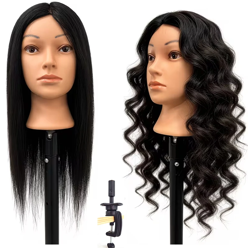 testa-di-manichino-con-capelli-umani-al-100-testa-di-manichino-da-18''-22''-per-styling-testa-di-manichino-per-cosmetologia-barbiere-e-parrucchiere