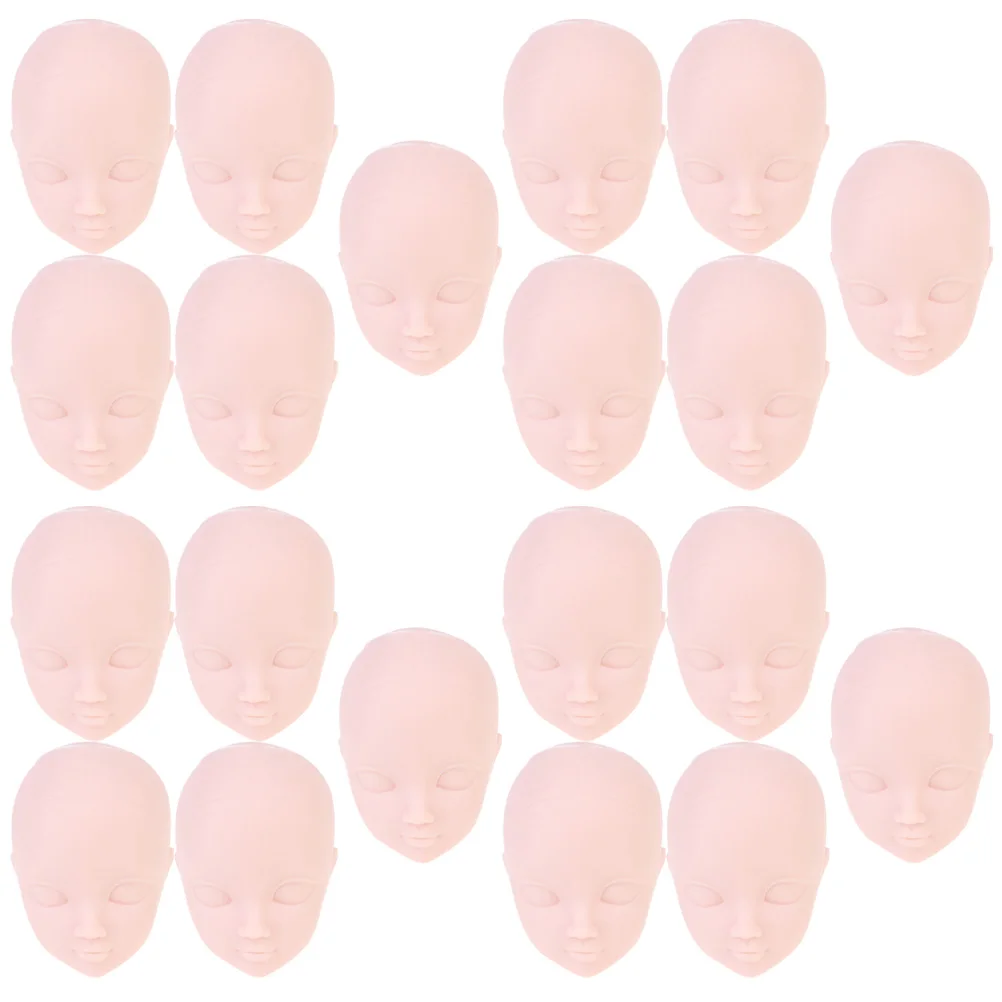 

20pcs Heads Handmade Supplies Smooth Surface Mini Makeup Practice Diy Material Tool DIY Decoration Fake Eyelashes