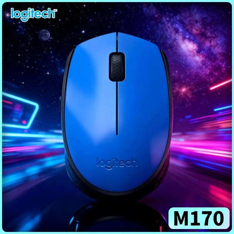 

Strong-Signal Logitech M170 Wireless Optical Mouse 2.4GHz 10m Range 1000DPI for Multi-OS Laptop Device Use