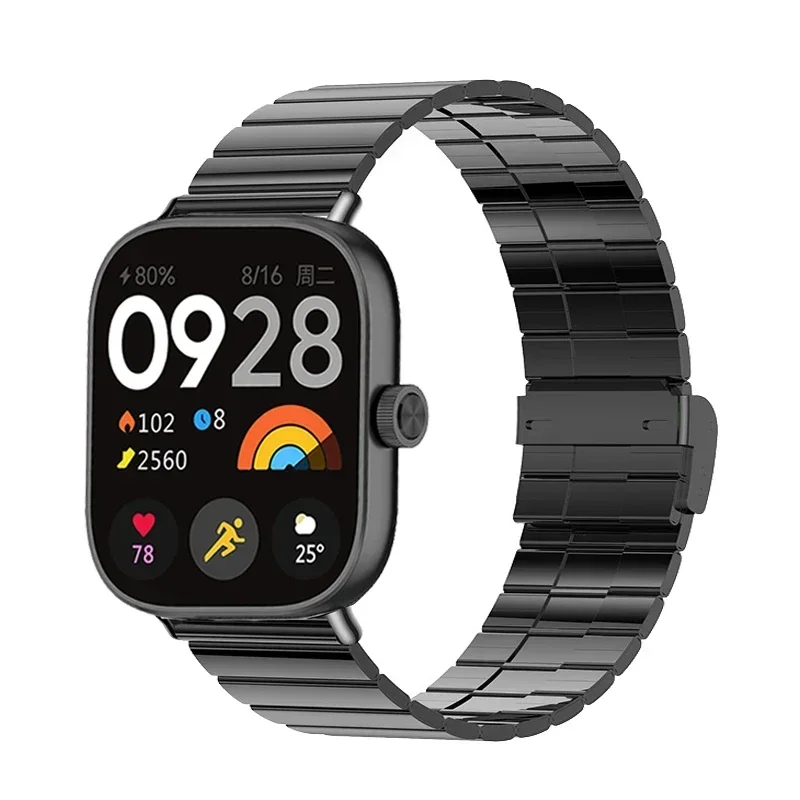 Metal Strap for Redmi Watch 4 Stainless Steel Watchband for Xiaomi Mi Band 9 Pro Bracelet for xiaomi band 8pro Wristband Correas