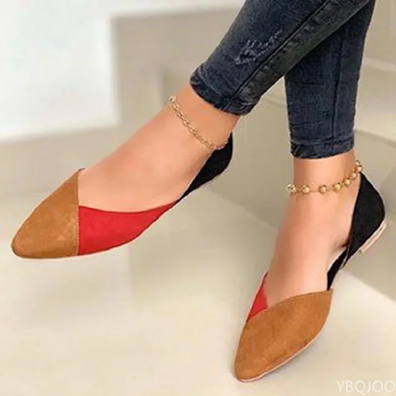 2022 New Arrival Women Flats Beautiful and Fashion Summer Shoes Flat Ballerina Comfortable Casual Women Shoes Size 44