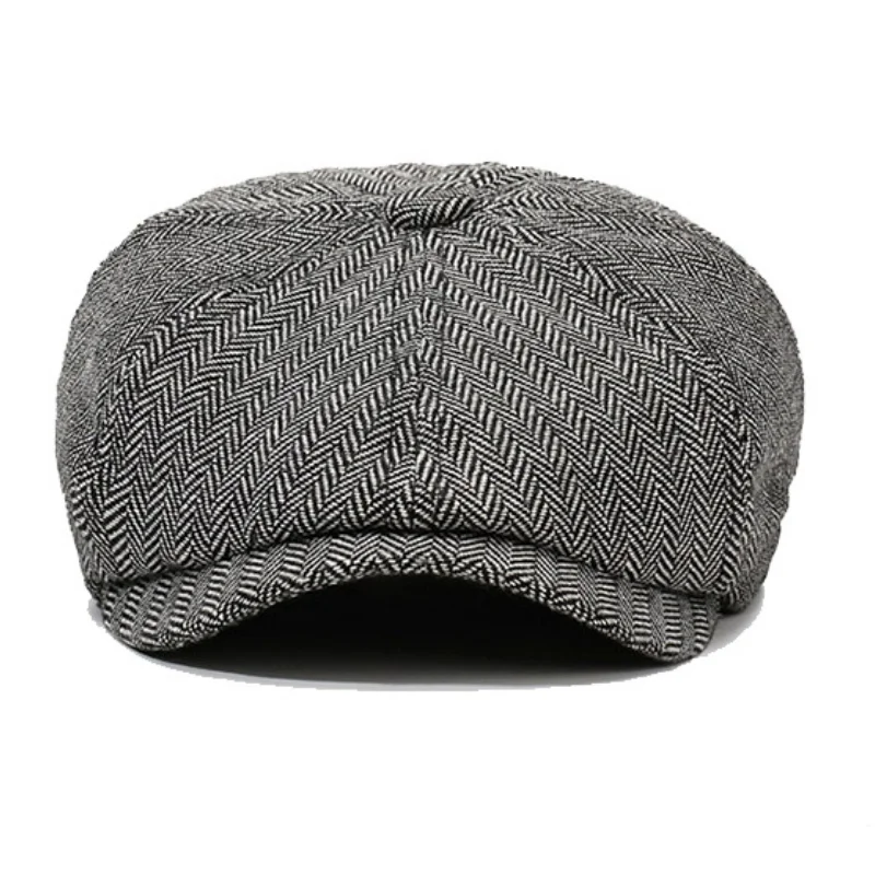 Men Casual Peaky Blinders hat Spring Autumn Retro Beret Hats Wild Casual Hats Unisex Wild Octagonal Cap girl Newsboy English hat view 5