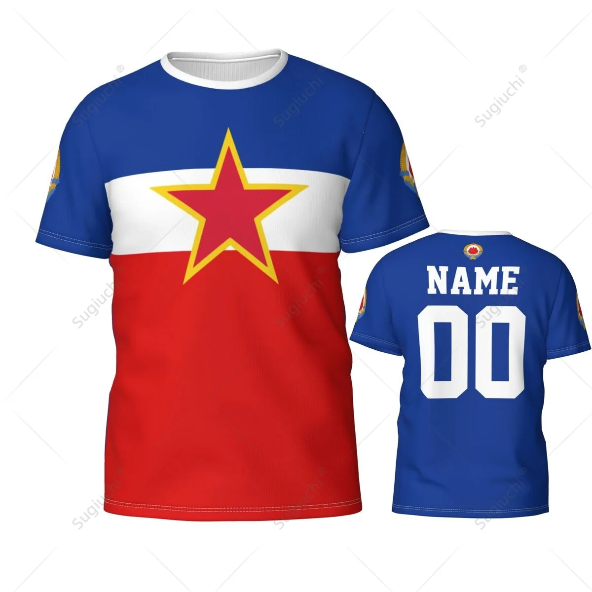 Custom Name Number Yugoslavia Flag 3D T-shirts For Men Women Tees jersey team Clothes Soccer Football Fans Gift T shirt