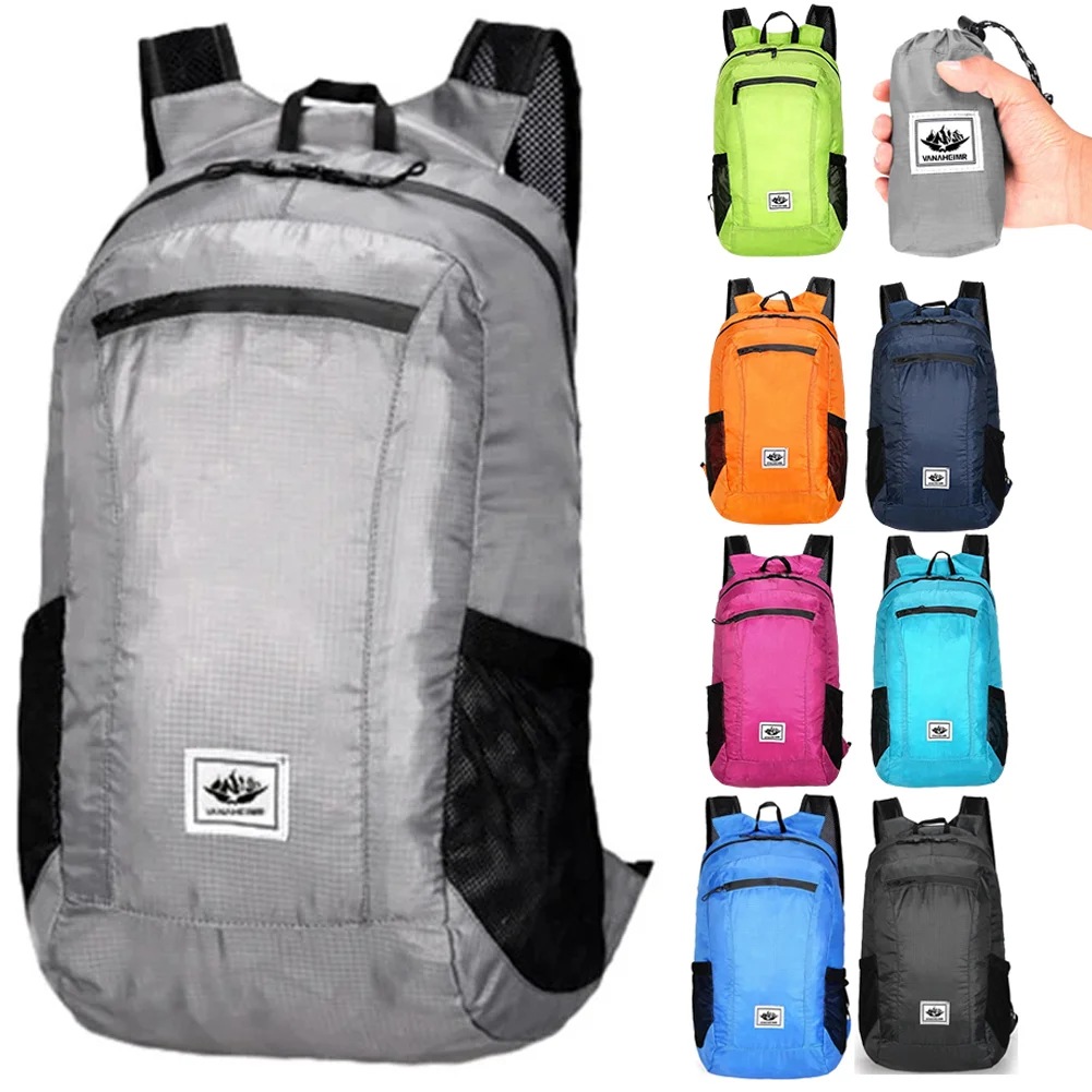 

Sports Outdoor Storage Backpacks Large Capacity Lightweight Hiking Bag Pack Foldable Travel Bags Breathable Durable Bag
