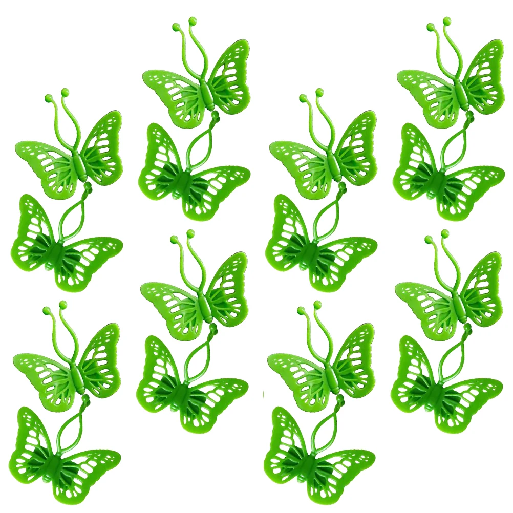 

20 Pcs Plant Wall Clips Fixture Tool Green Color Sufficient Quantity Durable Practical Save Space Vines Garden Supplies