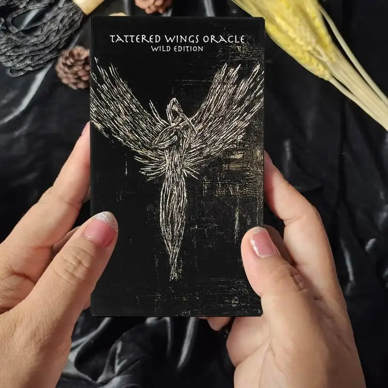 69pcs Tattered Wings Oracle Wild Edition Uma Ferramenta de Adivinhação Full Color Cards Deck Fortune Telling Card Family Party Game