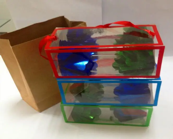 กล่องดอกไม้ขนาดใหญ่ กระเป๋าดรีม กล่องเปล่าสำหรับมายากล ขนาด (28*11*11 ซม.) ดอกไม้จากกล่องเปล่า อุปกรณ์มายากลบนเวที กล่องมายากลสำหรับนักมายากล