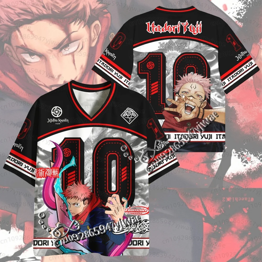 2026 NEUES Sommer-Herren-T-Shirt Jujutsu Kaisen Satoru Gojo Yuta Megumi Schnelltrocknendes Sport-Shirt Anime-Fan-T-Shirt für Männer, Frauen und Kinder – Detail 8