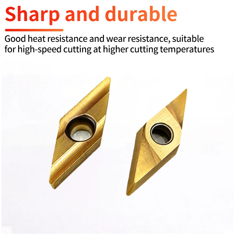 Feinbearbeitungs-CNC-Hartmetall-Diamant-Einsatz VBGT110304R-Y Außendreh-Einsatz für die Bearbeitung von Stahlteilen – Detail 2