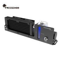 FREEZEMOD mini light 3D printing mobile phone tablet water cooler cooling module dual fan.  SLMZ-Z-T