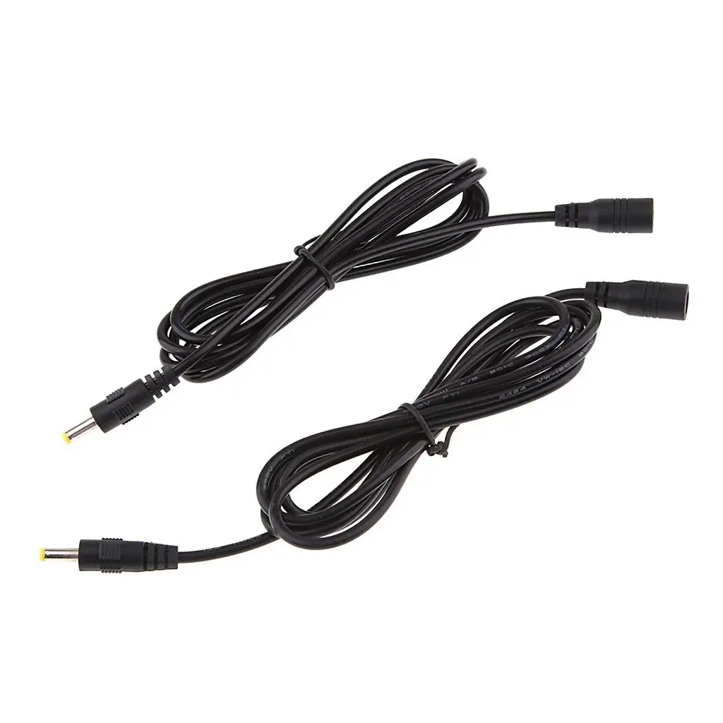 2 x 150 cm DC-Netzteilkabel, 4,0 mm x 1,7 mm Stecker auf 4,0 x 1,7 mm Buchse