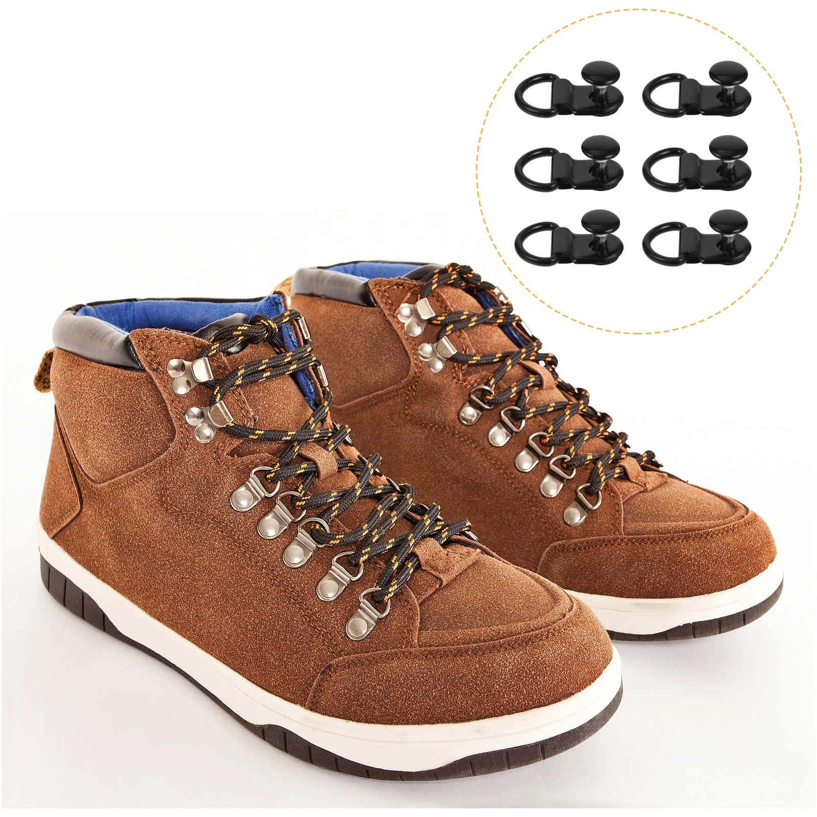 

30 Sets Caravanized Buckle Accessories Stainless Steel Buckles Button Shoes Rivet DIY Tools Reusable Handbag Iron Travel