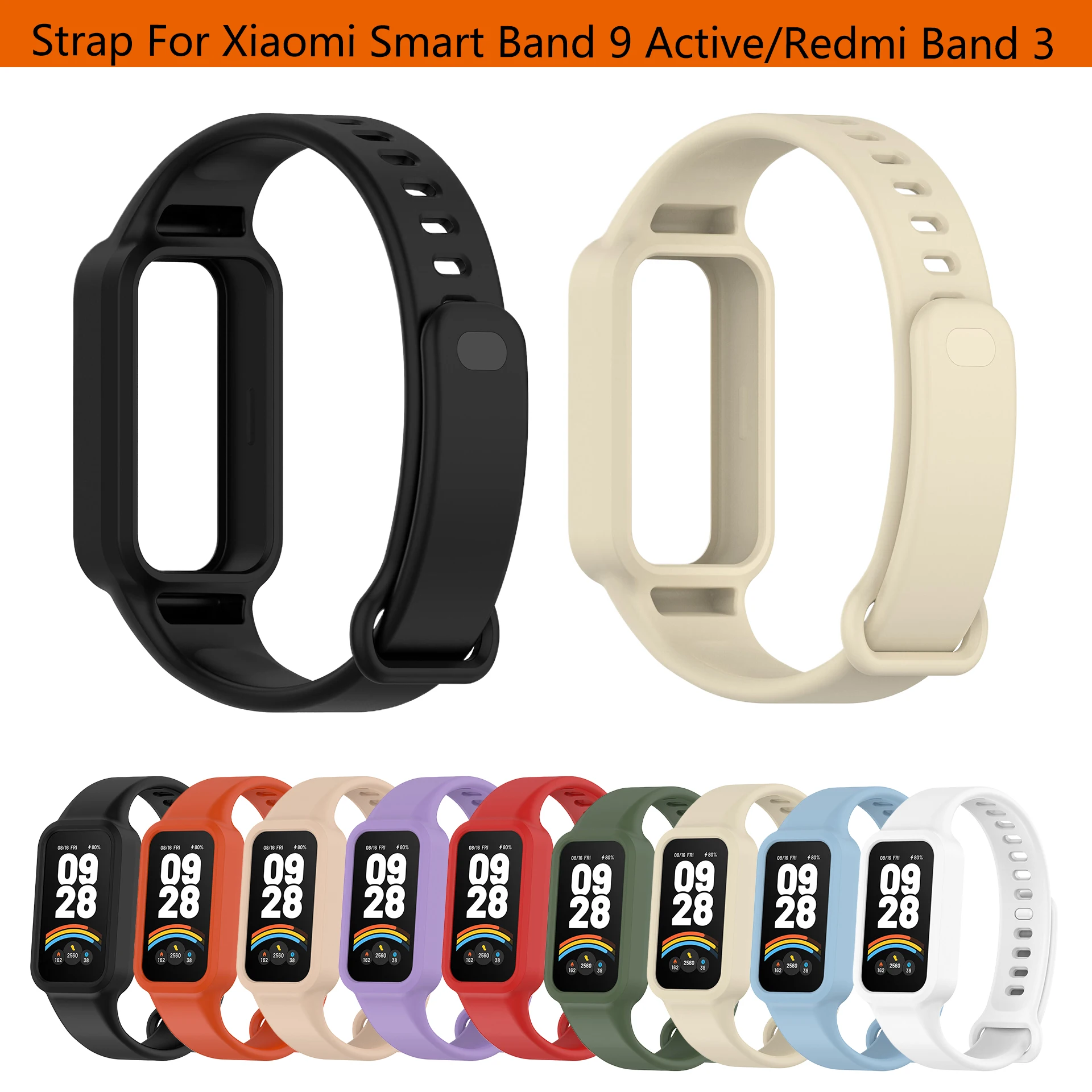 

Suitable for Xiaomi Smart Band 9 Active replacement wristband Redmi wristband 3 silicone wristband