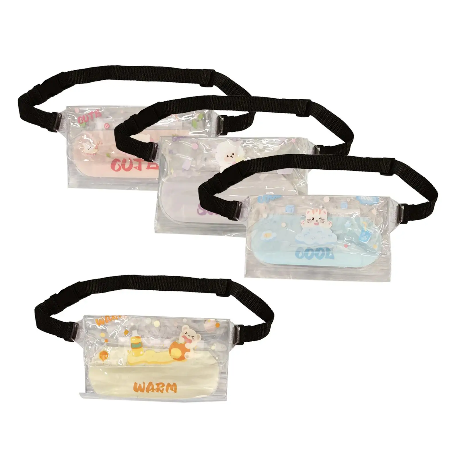 Waterproof Fanny Pack Lightweight Clear Waterproof Storage Bag Waterproof Pouch for Outdoor Sports Rafting Boating Beach Travel