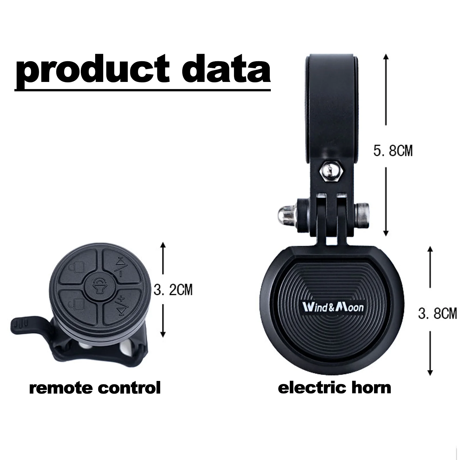 

Electric bicycle horn, riding horn, bell, alarm device, anti-theft device, adjustable volume, rechargeable, high volume