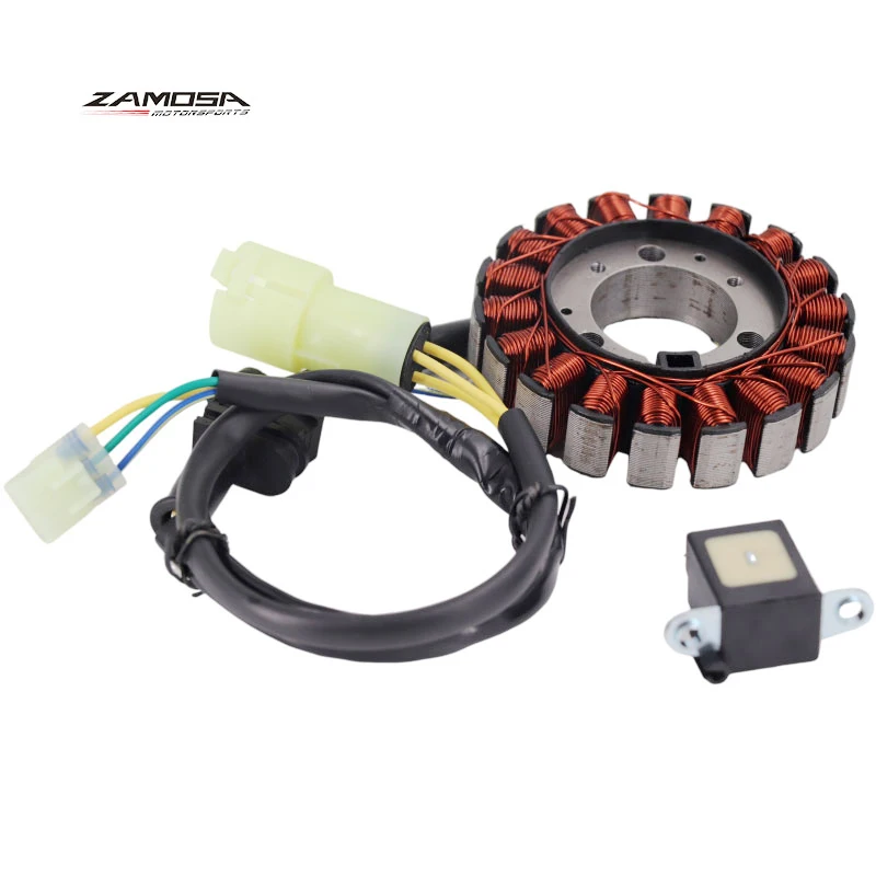 Magneto Generator Engine Stator Coil for Honda TRX300X, 2009, TRX300EX, Sportrax 300 EX, 1993-2008, 31120-HM3-671, 11395-HM3-670