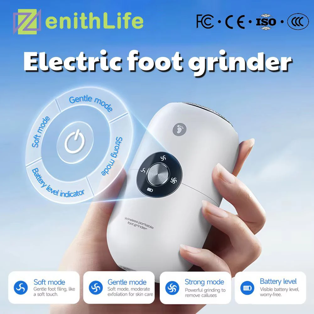 

Electric Foot Grinder 2025 NEW IPX6 Waterproof Design 3-level Cleaning Mode Type-C Fast Charging Mini Heel Exfoliate Polisher