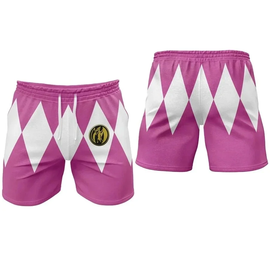 Power Rangers Original-Kostüm, 3D-gedruckte Shorts für Erwachsene und Kinder, Cosplay-Freizeithose, lockere Sporthose. – Detail 3