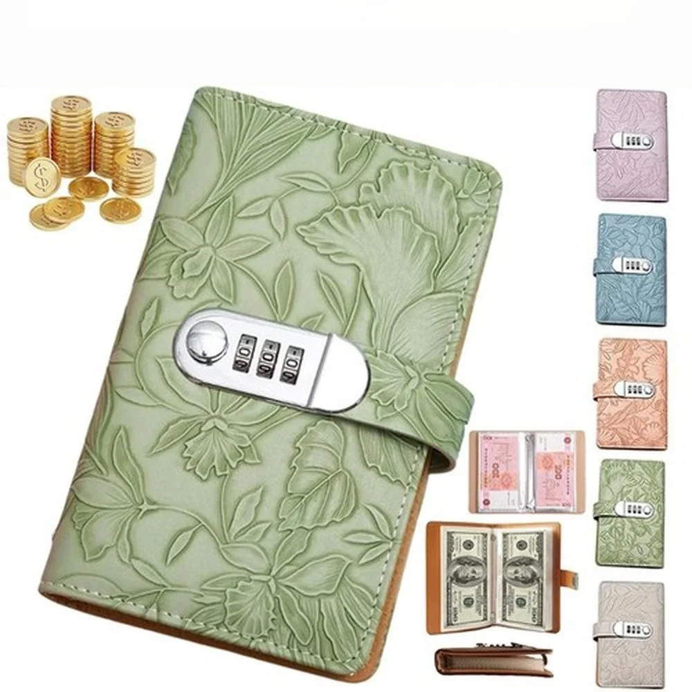 With Password Lock Money Saving Challeng Binder Saving Money Notebook Budget Savings Challenges Binder Cash Storage Case - view 6
