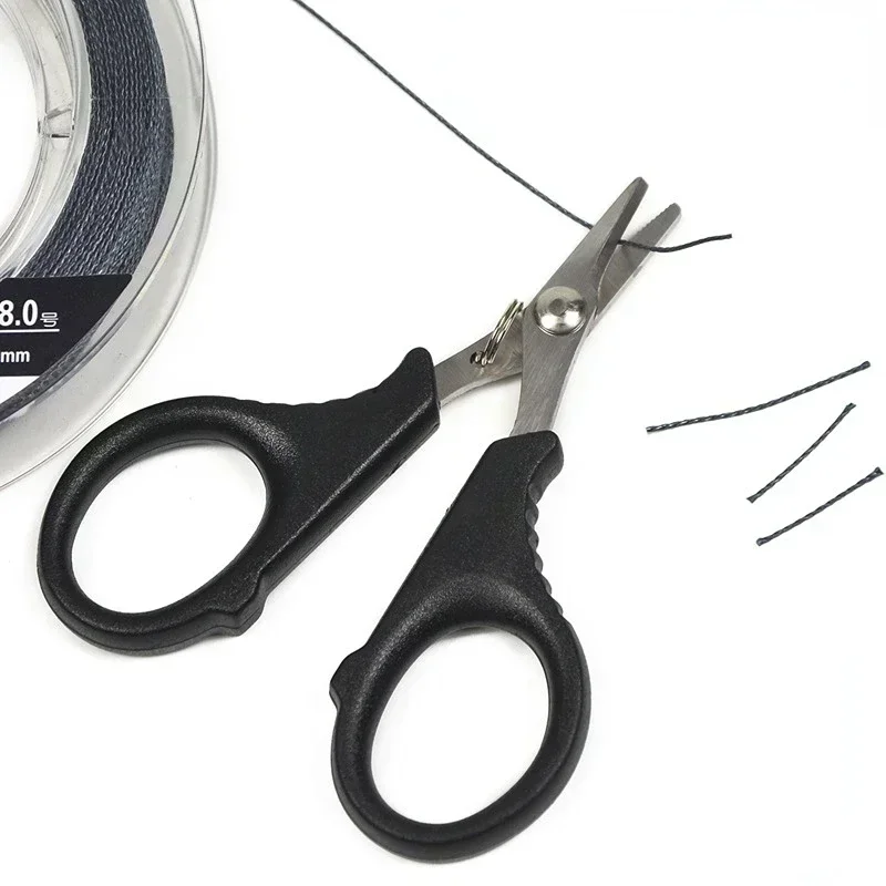 Stainless Steel Fishing Scissor Portable Scissor Plier Cut PE line Braid Line Cutter Plies Carp Fishing Tools Accessories