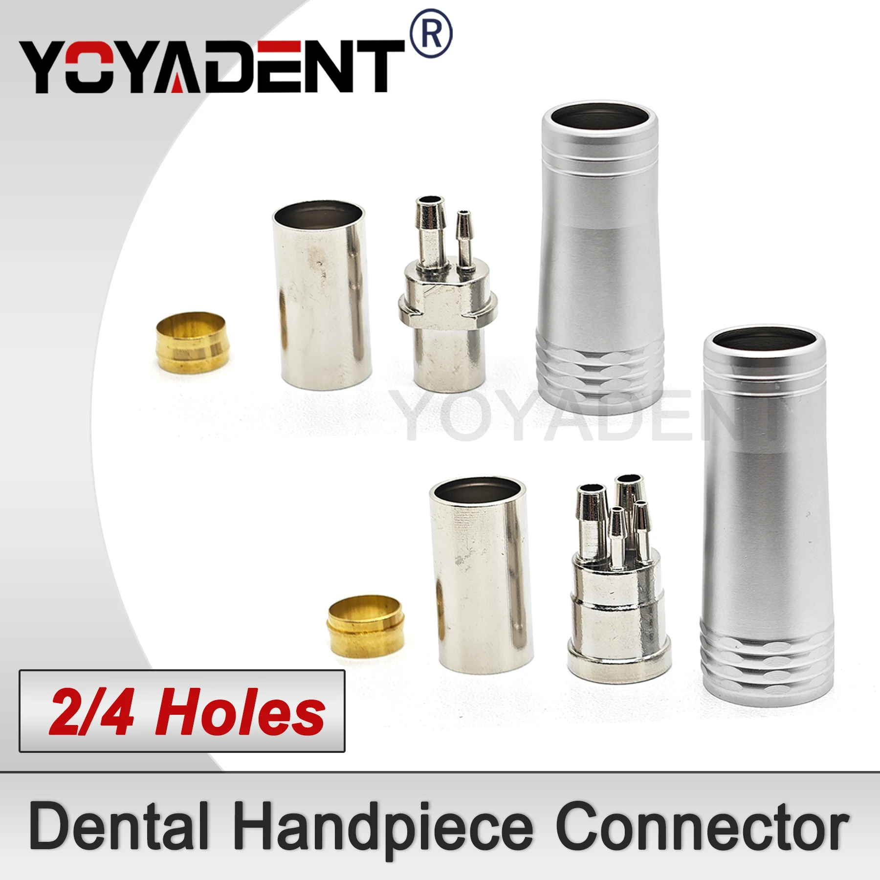 

High Quality 2/4 Holes Dental Handpiece Connector Handpiece Adapter Dentistry Hose Connector Dental Chair Accessories