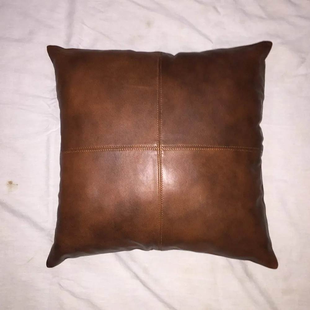 غطاء وسادة من جلد الخراف - غطاء وسادة أريكة مقاس 22 × 22 بوصة لأغطية رمي مزخرفة لغرفة المعيشة وغرفة النوم #3