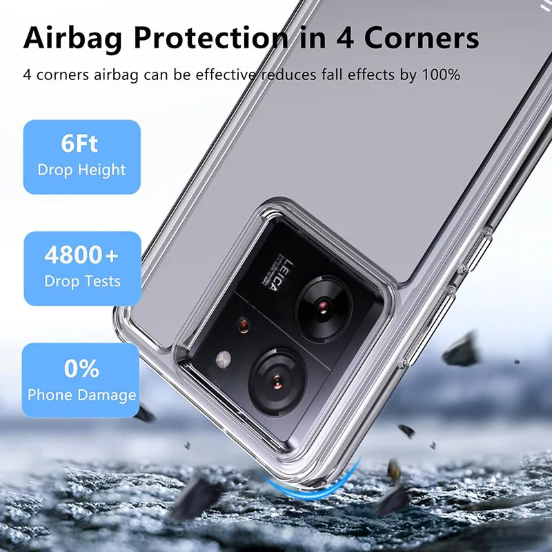 Ultra Thin Silicone Clear Soft Case For Xiaomi Mi 13T Pro Cover Luxury Transparent Back Cover For Xiaomi 13 Pro Back Bumper Capa