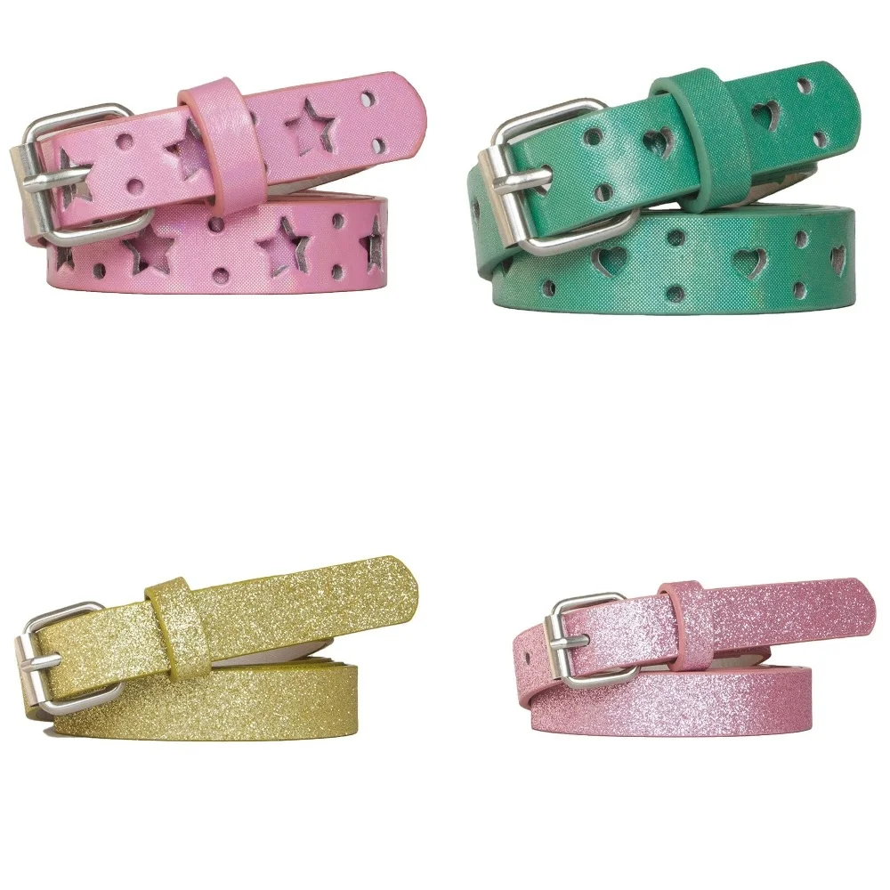 

Cool Girls Personalized Hollow Out Star Thin Belt Creative Five-pointed Star Heart Belt Decorative Waistband