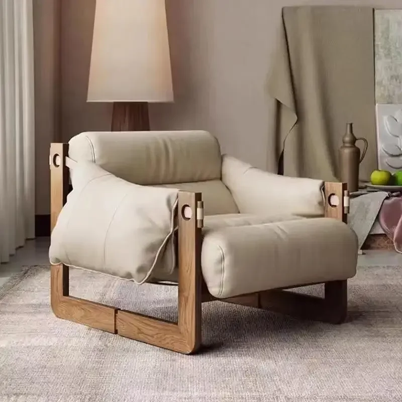 

Lazy sofa Nordic retro designer armchair Home living room single leisure