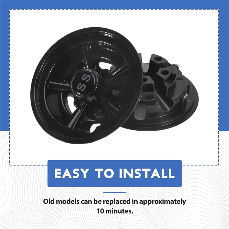 يمكن الاعتماد عليها 8 بوصة SS عربة جولف غطاء الاطارات غطاء 5 تكلم تصميم غطاء محور لعربة الغولف نادي السيارات EZGO