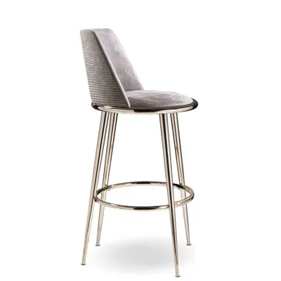 -aa Modern Bar Stool Creative Personality Household Stainless Steel Metal Bar Stool Modern Simple High Bar Stool