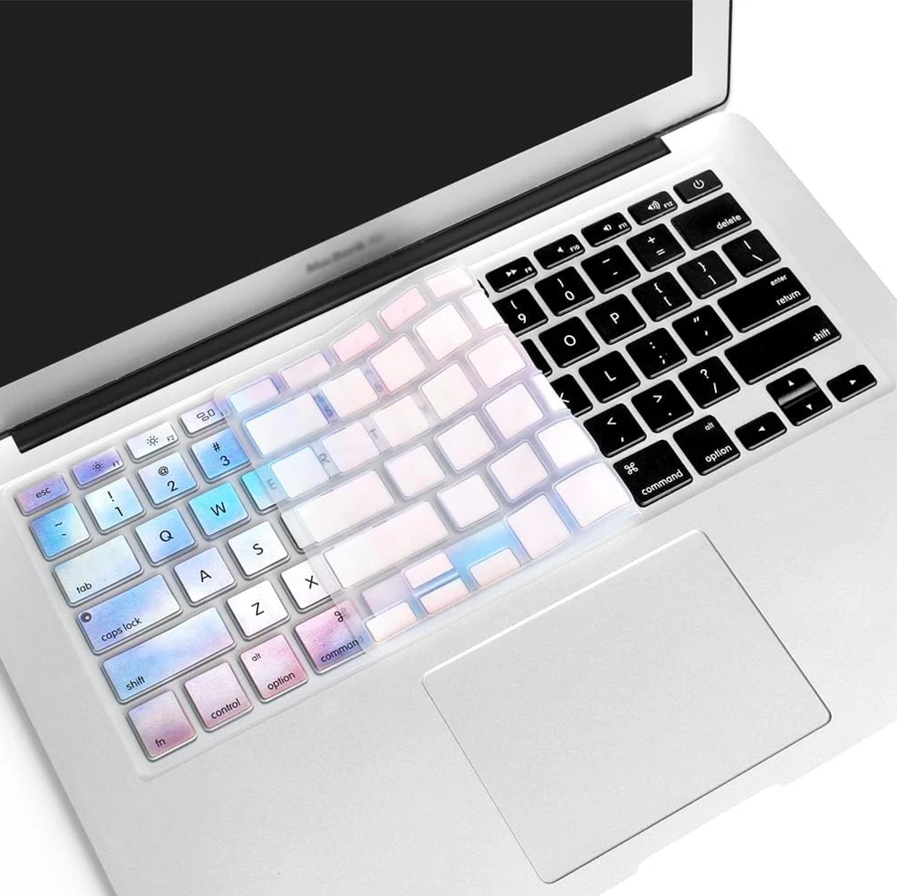 DEHAI Silicone Keyboard Cover Skin for 2015 and Older Version MacBook Pro 13