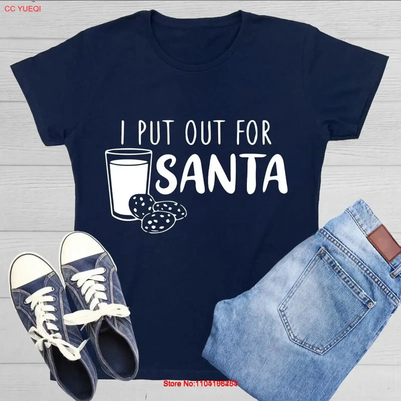 

I Put Out For Santa Sarcastic Novelty s Funny Womens T Shirt vintage Washed Top For Everyday Wear Casual homme Slightly