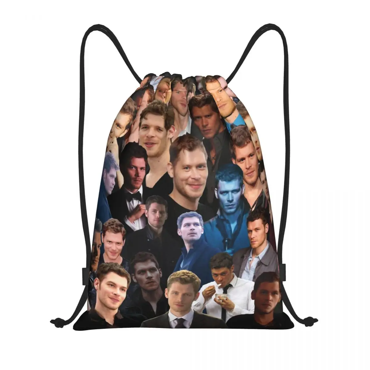 

Custom Damon Salvatore Drawstring Bags for Training Yoga Backpacks Women Men The Vampire Diaries Sports Gym Sackpack