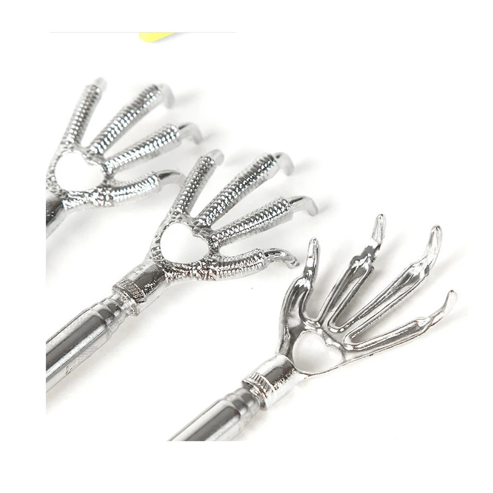

2Pcs Extendable Back Scratcher Stainless Steel Telescoping Itch Relief Matte Handle Portable Random Scratcher