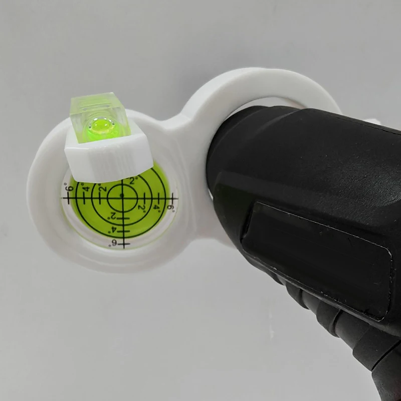Precision Engineered Portable Circular Bubble Level Drill, Effective for Workshops, White