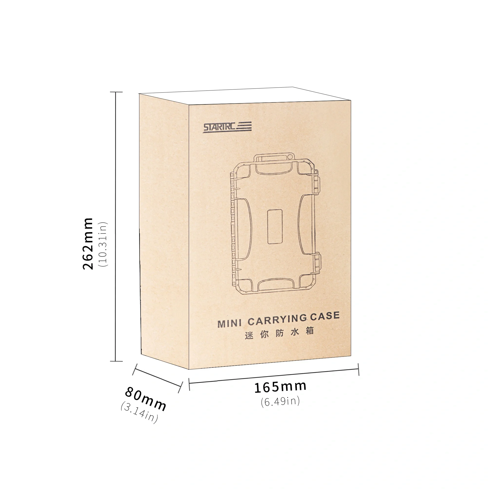 STARTRC Mini estuche de almacenamiento portátil para DJI Pocket 3 accesorios de cámara estuche rígido protector caja impermeable Estuche de transporte de viaje