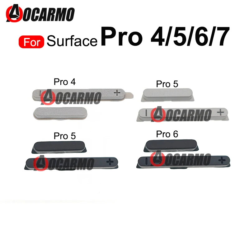 1Set For Surface Pro 4 5 6 7 Pro4 Pro6 Pro5 Pro7 Volume Up Down Power On Off Side Key Button Replacement Repair Parts