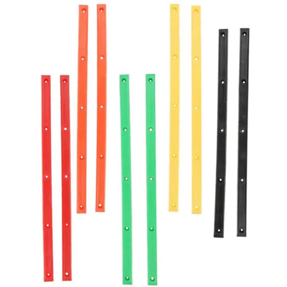 2pcs Skateboard Anti-collision Strip Replacement Strips Sturdy Rib Bone Rail Cycling Scooter Parts & Accessories