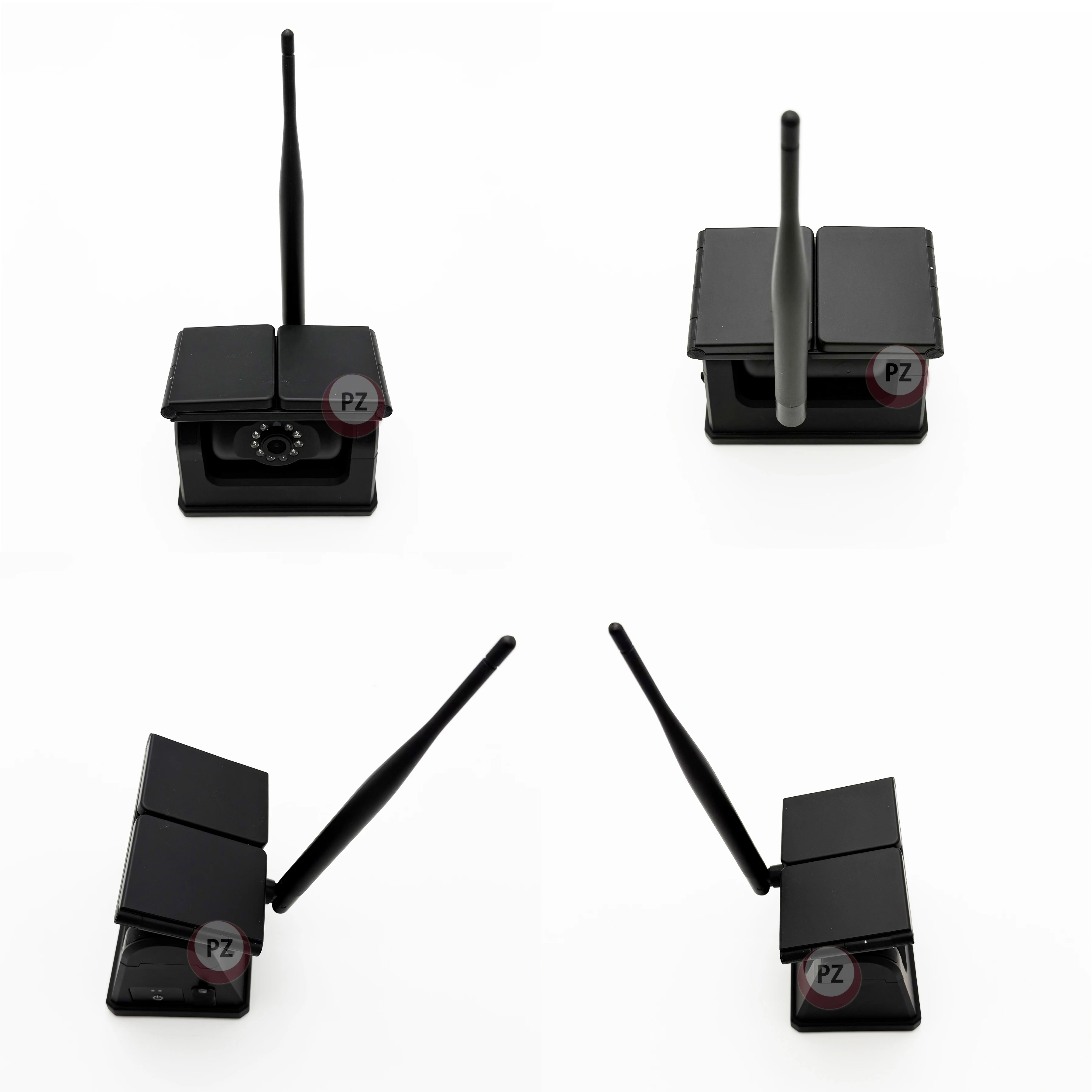 7 Inch Wireless AHD 1080P Truck Monitor with 2CH Backup Rechargeable Wireless Camera BSD Pedestrian Detection System for Truck