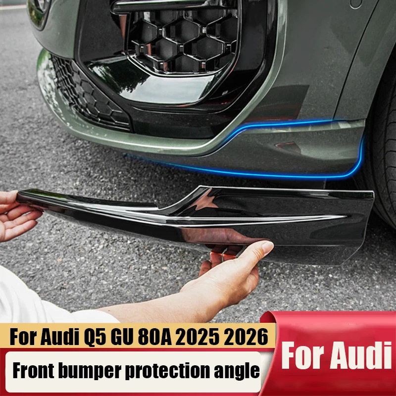 

For Audi Q5 GU 80А 2025 2026 2027 Adhesive installation front bumper anti scratch corner protector exterior modification parts